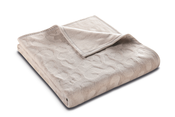 Biederlack Wohn- und Kuscheldecke 'Feel Leo' 150 x 200 cm Beige